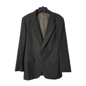 Jos.A. Banks  100% Wool Jacket Blazer Single Breasted Dark Green, 40 L